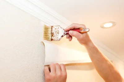 Pose de papier peint à Brenouille — revêtements muraux et toiles de verre
